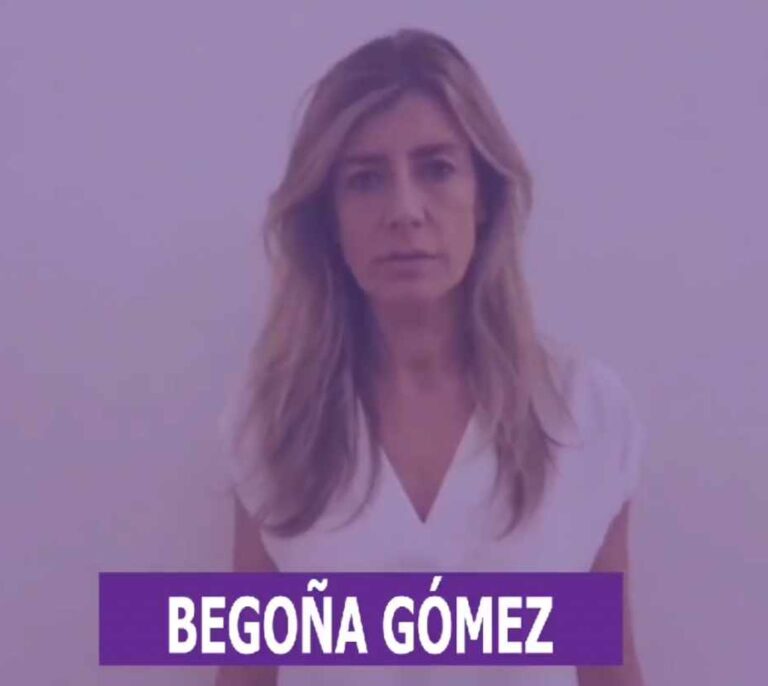 Begoña Gómez, la mujer de Pedro Sánchez, llama a movilizarse el 8M en un vídeo del PSOE