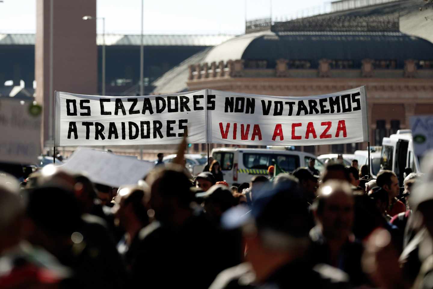Manifestación del mundo rural en Madrid: "Los cazadores no votaremos a traidores"
