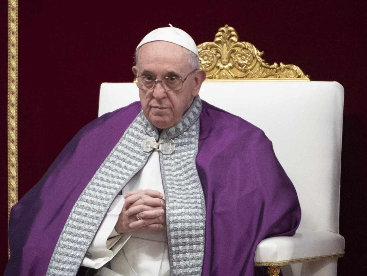 El Papa Francisco, durante una misa en el Vaticano.