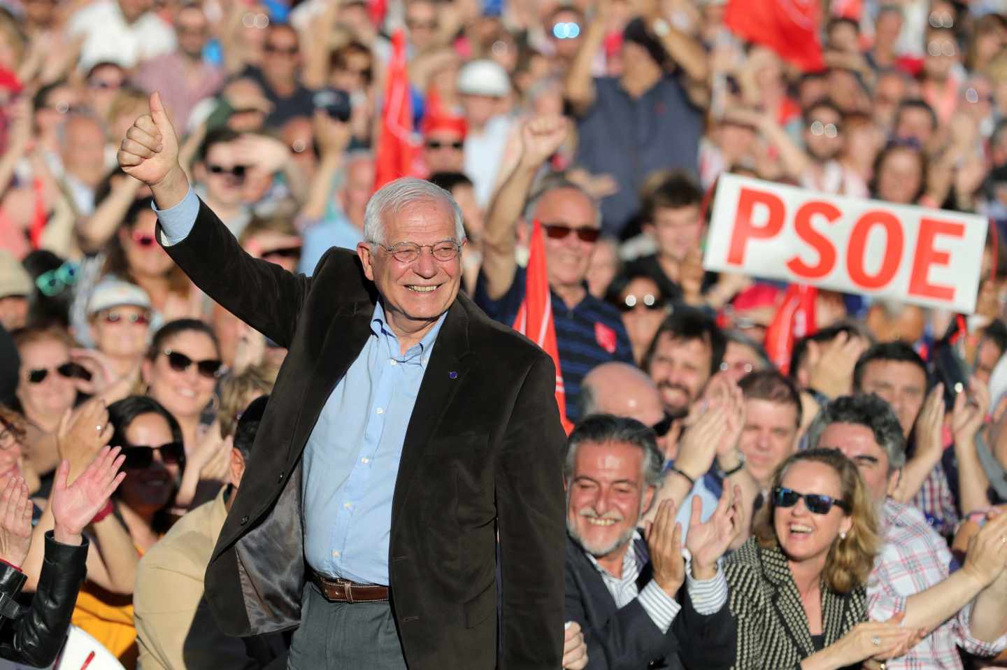 El candidato socialista al Parlamento Europeo, Josep Borrell.
