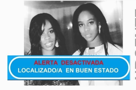 Cartel de localización de las hermanas irlandesas desaparecidas en Madrid.