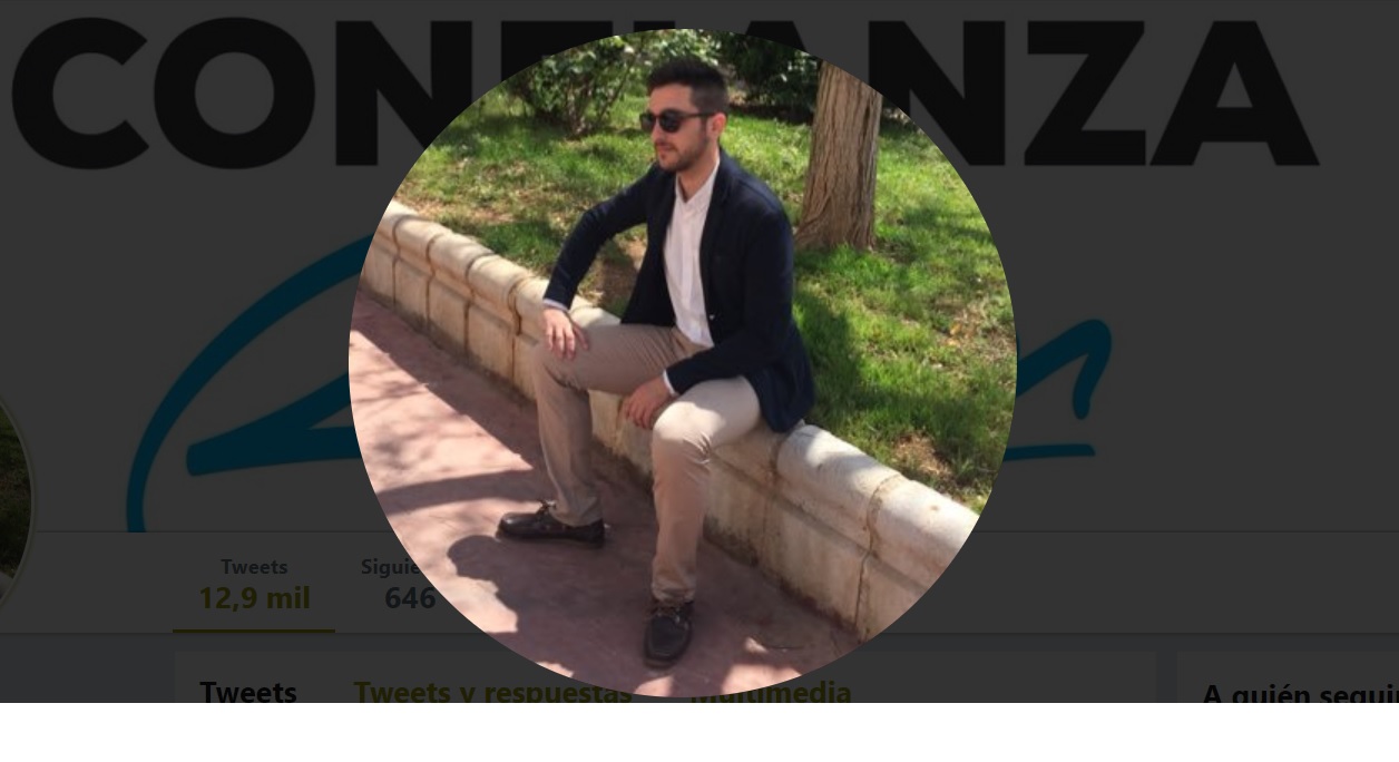 Imagen de perfil de Twitter de Jesús Luque, candidato del PP al Ayuntamiento de Almería.