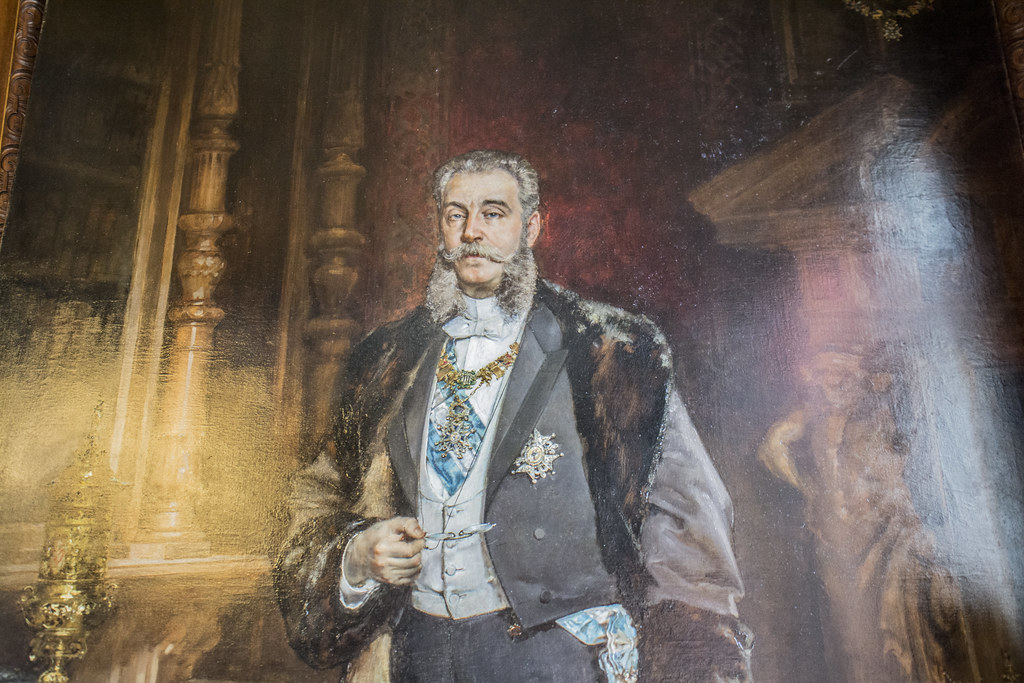 Retrato de José de Murga y Reolid, uno de los dos lienzos del Retrato de los Marqueses de Linares, expuesto en Casa de América.