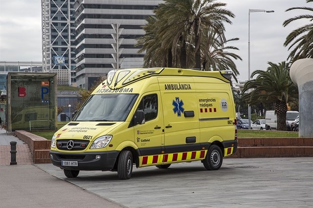 Una ambulancia del Servei d’Emergències Mèdiques (SEM)