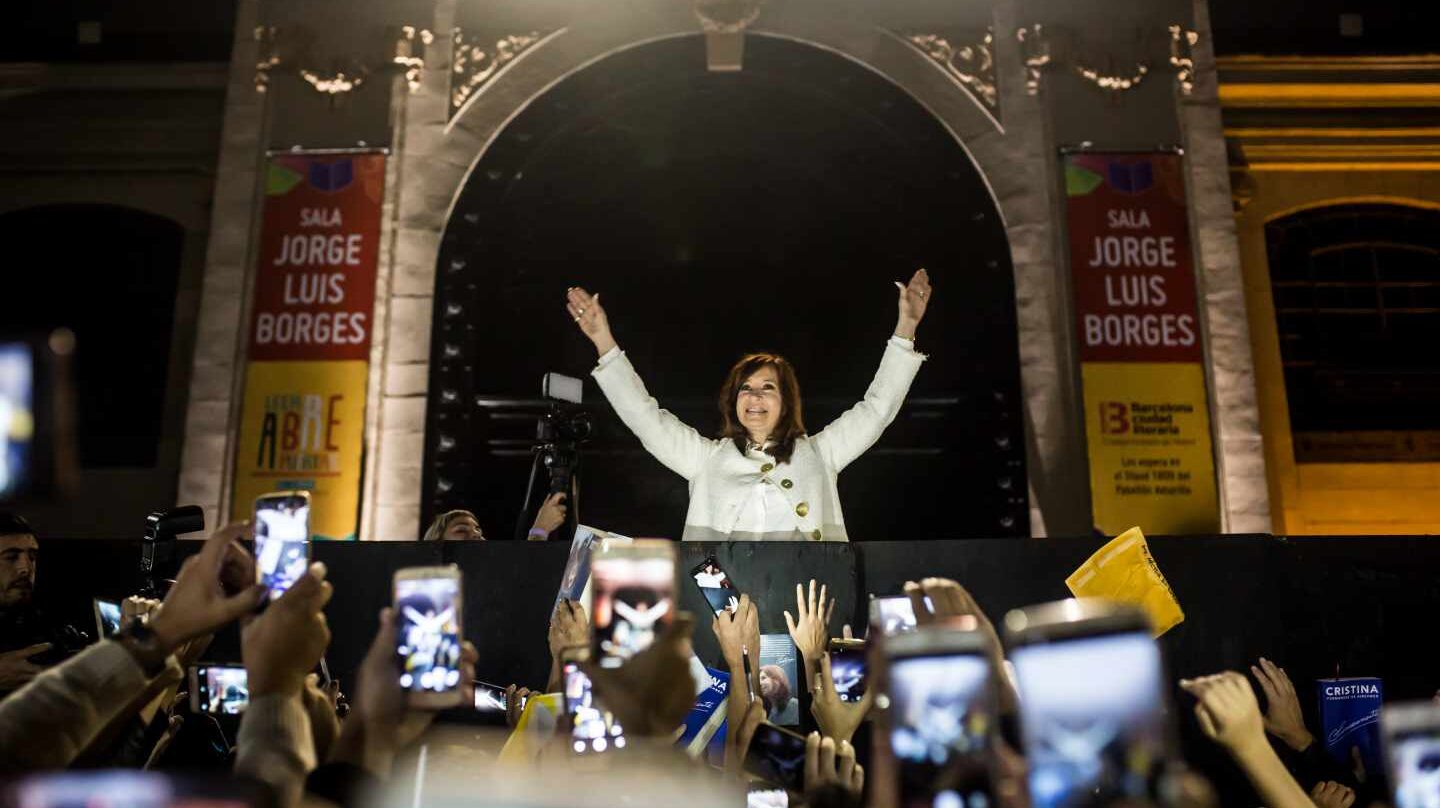 Cristina Fernández de Kirchner, en la presentación de su libro, 'Sinceramente'.