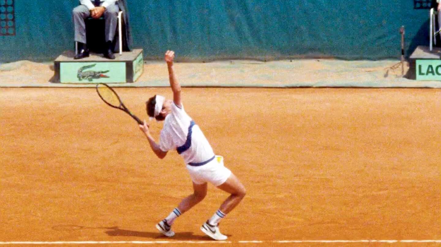 John McEnroe en un fotograma de "Buscando la perfección"