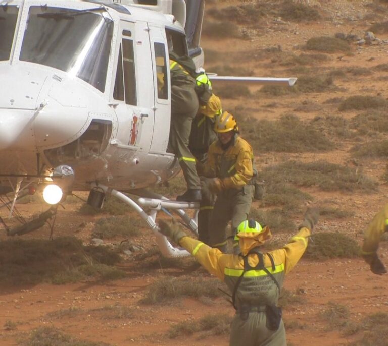 La pericia de un piloto bombero salvó a 27 caballos del incendio de La Granja