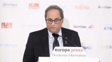 Torra anuncia el no a la investidura y acusa a Sánchez de retroceder en Cataluña