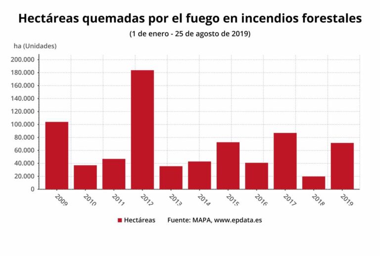 El Fuego Arrasa 71 486 Hectáreas Hasta El 25 De Agosto Casi El Cuádruple Que Hace Un Año