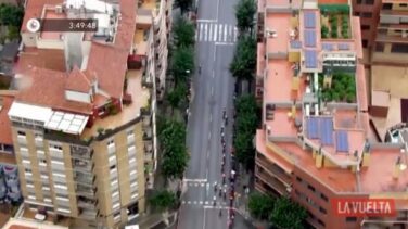 El helicóptero de La Vuelta hace caer una plantación de marihuana en Igualada