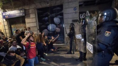 La primera jornada de protestas se salda con 131 heridos en Cataluña