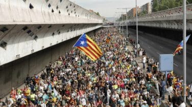 'Marchas por la Libertad': 525.000 personas, 75.000 menos que en la Diada