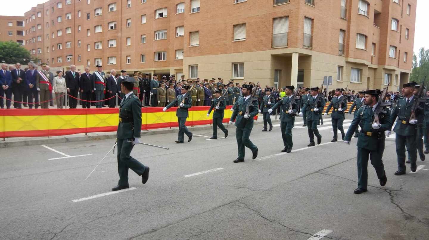 Actos de celebración del día de la patrona de la Guardia Civil en la comandancia de Sant Andreu de la Barca (Barcelona)