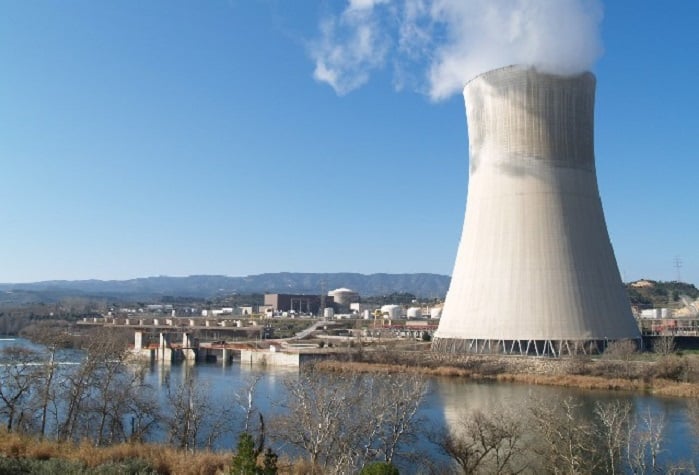 La central nuclear de Ascó, en Tarragona, España
