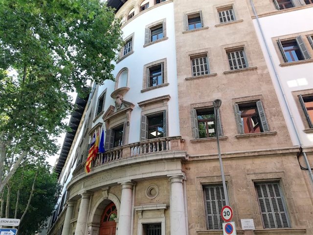 El edificio de los Juzgados de Palma