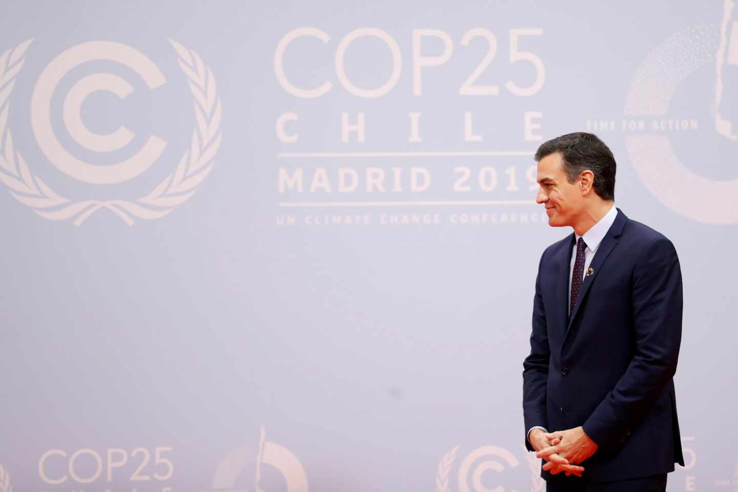 El presidente del Gobierno, Pedro Sánchez, en la apertura de la Cumbre del Clima en Madrid.