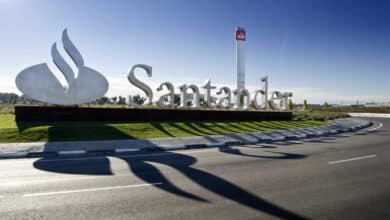 Santander ganó 1.608 millones hasta marzo, cinco veces más que hace un año