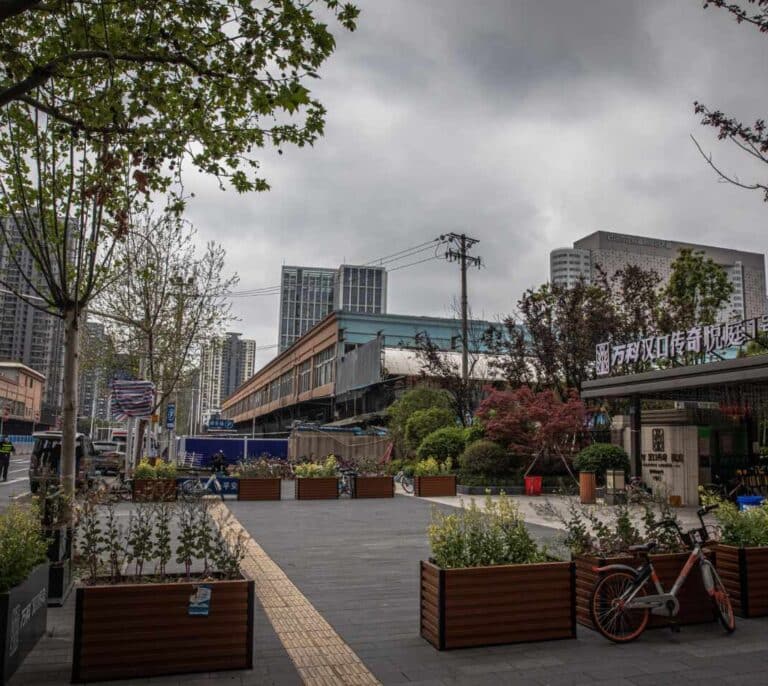 La OMS visita el mercado de Huanan, en Wuhan, uno de los orígenes de la pandemia