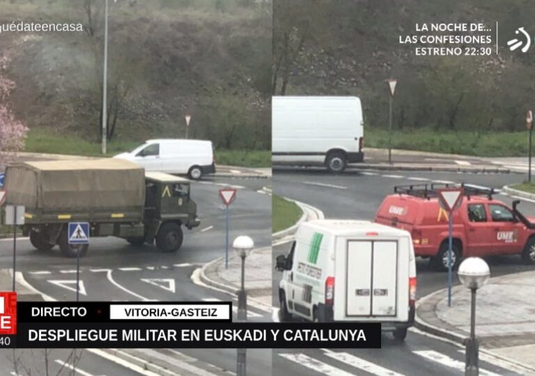 Un hospital de campaña en Álava: la acción del Ejército que el Gobierno planea en el País Vasco