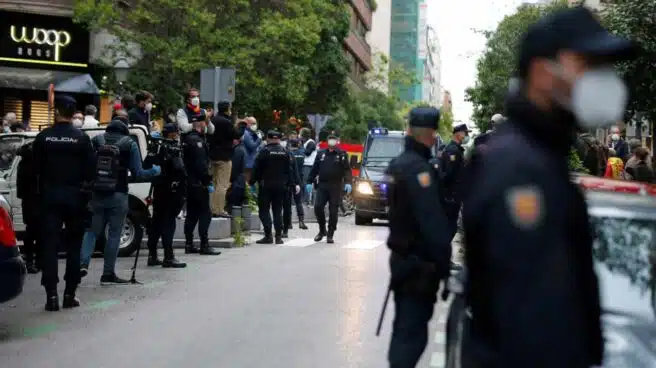 Las concentraciones vuelven al barrio de Salamanca pese al despliegue policial