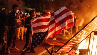 Trump se refugió en el búnker de la Casa Blanca rodeada de manifestantes