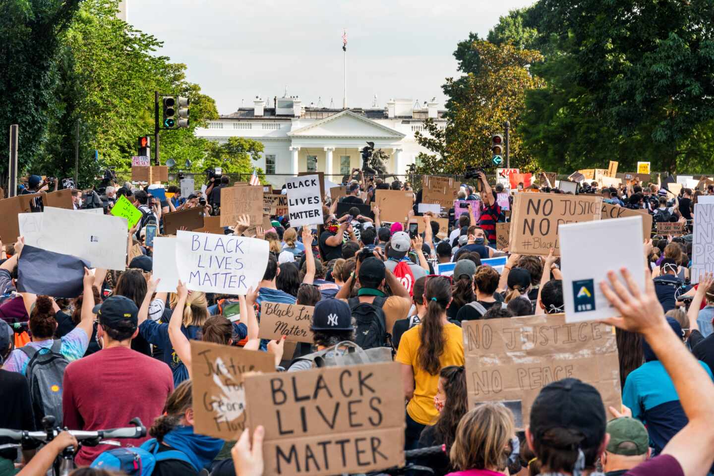 Protestas racismo Casa Blanca