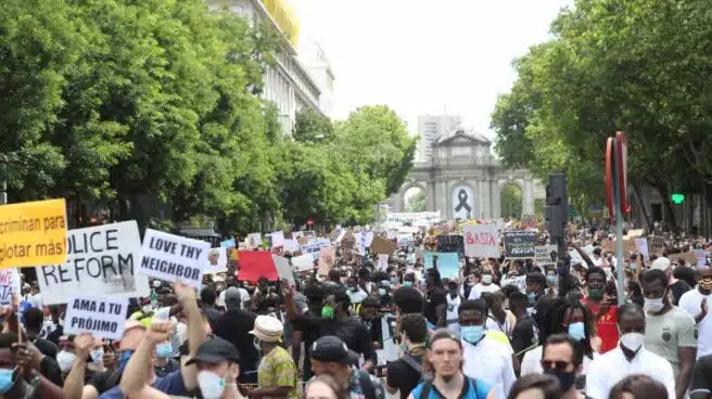 Ayuso cree que la manifestación contra el racismo en Madrid estuvo "completamente descontrolada"