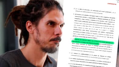 El documento con el que Podemos fue avisado de la "relación" de su abogada con el fiscal del 'caso Villarejo'