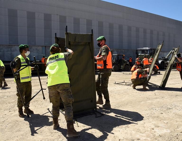 El Ejército desplaza a 30 militares a Albalate de Cinca (Huesca) para luchar contra el rebrote