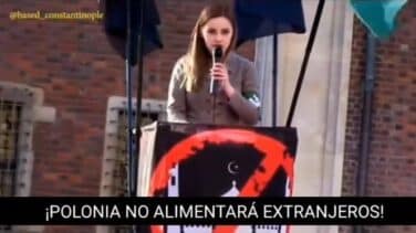 Una diputada de Vox difunde un vídeo  con un discurso xenófobo de ultras polacos