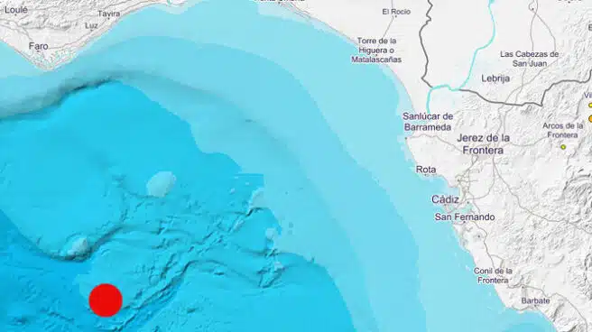 Registrado un terremoto de 4 grados con epicentro en el Golfo de Cádiz