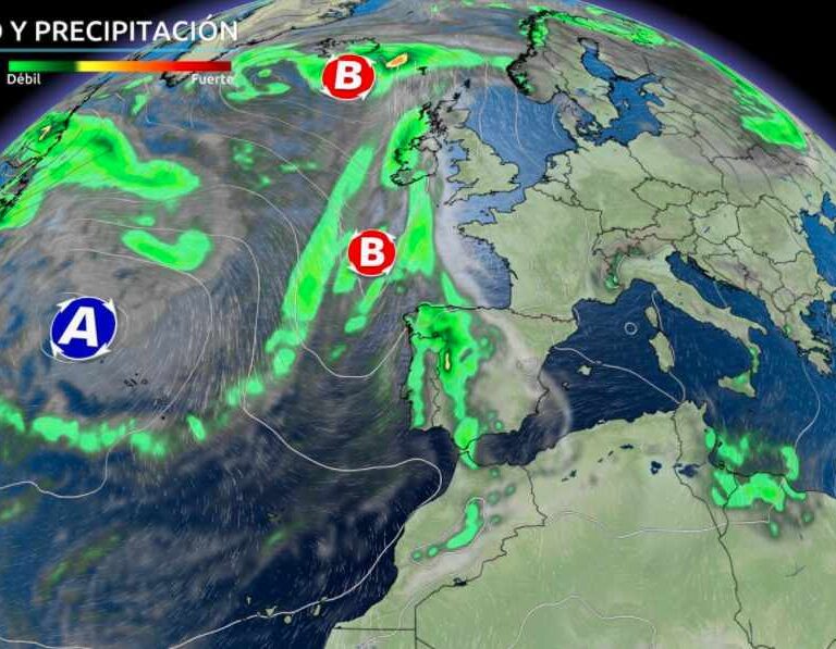 Cambio de tiempo: caída de los termómetros y lluvias