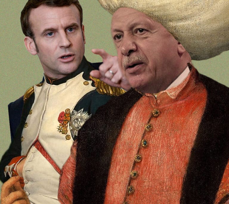 Choque geopolítico de titanes: el sultán Erdogan versus el emperador Macron