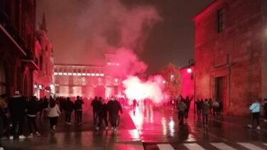 Altercados en el centro de León al grito de "Libertad"