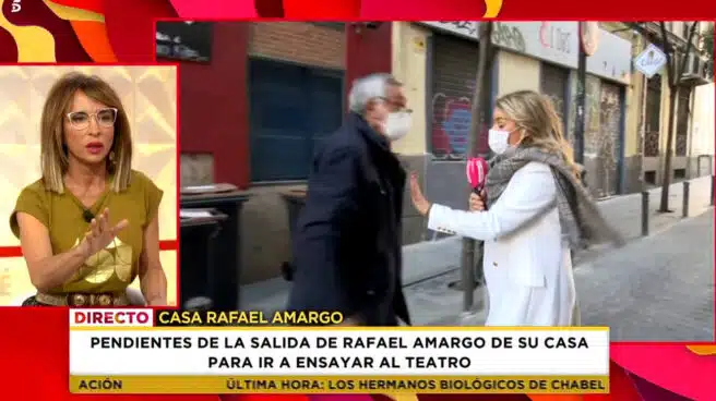 El padre de Rafael Amargo pierde los nervios y amenaza con pegar a una reportera