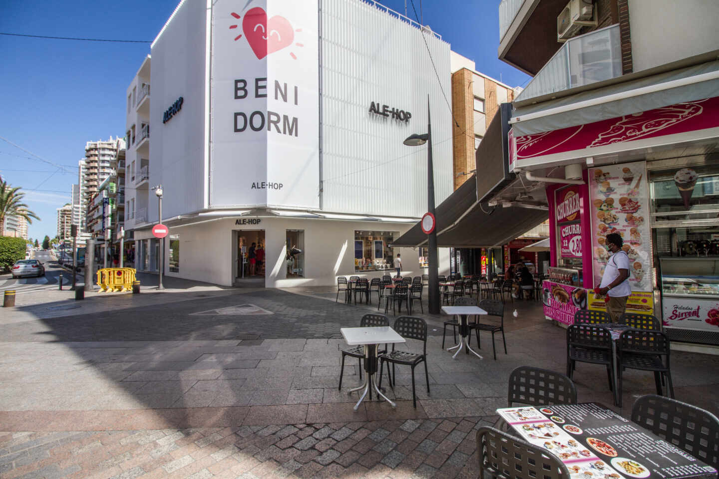 Zona de ocio de Benidorm (Alicante).