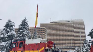 La UME limpia los accesos a hospitales, Barajas y Mercamadrid