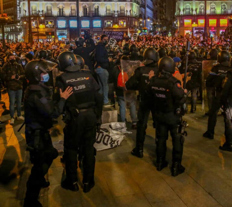 La Policía moviliza a 750 antidisturbios en Madrid por las manifestaciones del sábado