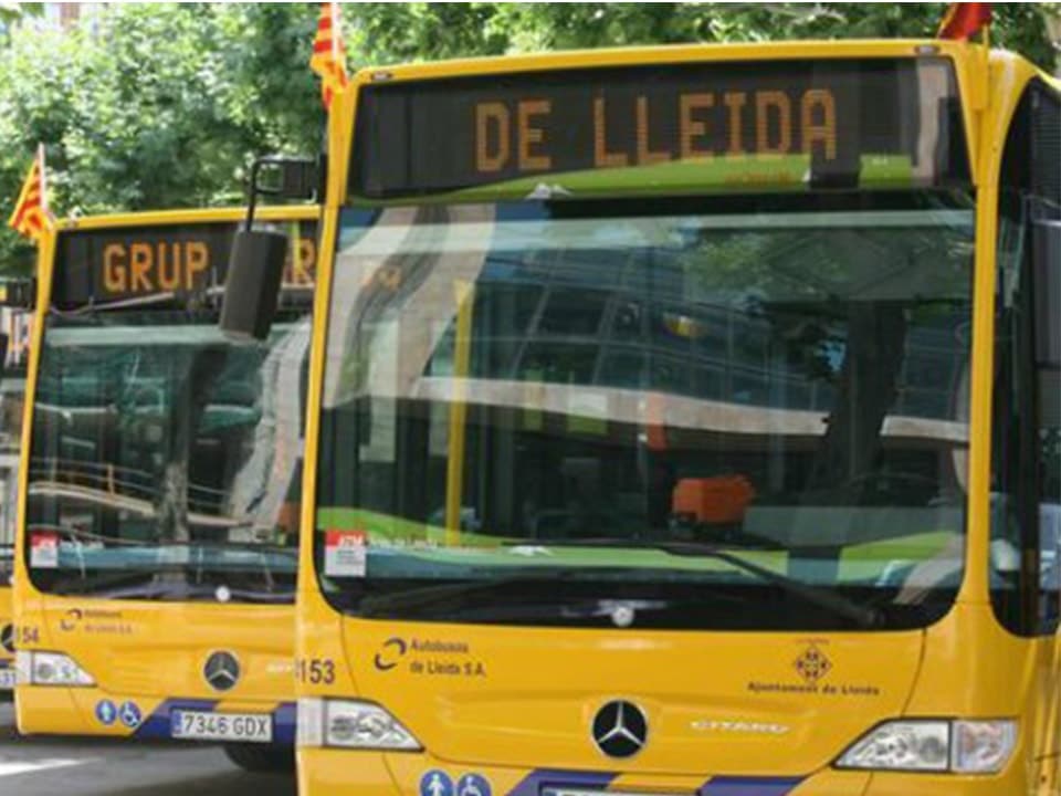 Autobuses urbanos de Lleida.
