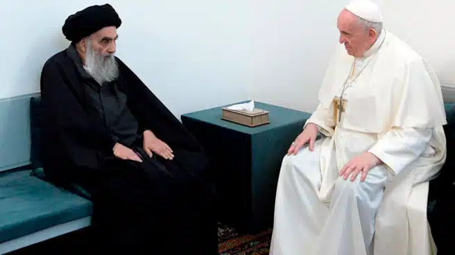 Encuentro histórico del Papa Francisco y el gran ayatolá chií Al Sistani en Nayaf