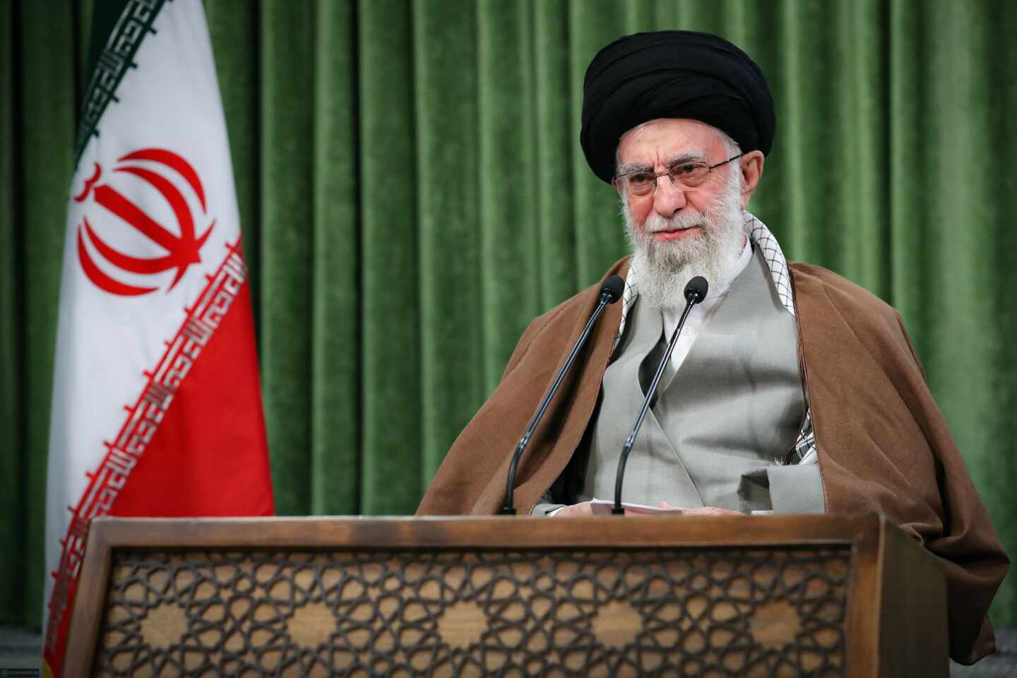El ayatolá iraní, Ali Jamenei, en una comparecencia ante los medios