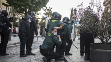 La Guardia Civil detiene a 16 personas por los incidentes en el mitin de Vox en Navalcarnero