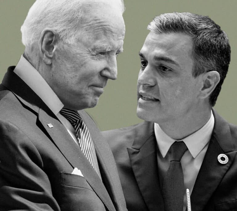 Sánchez busca el abrazo de Biden
