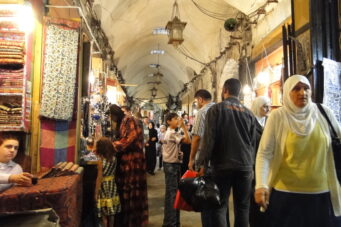 Un bazar de Alepo, en 2010