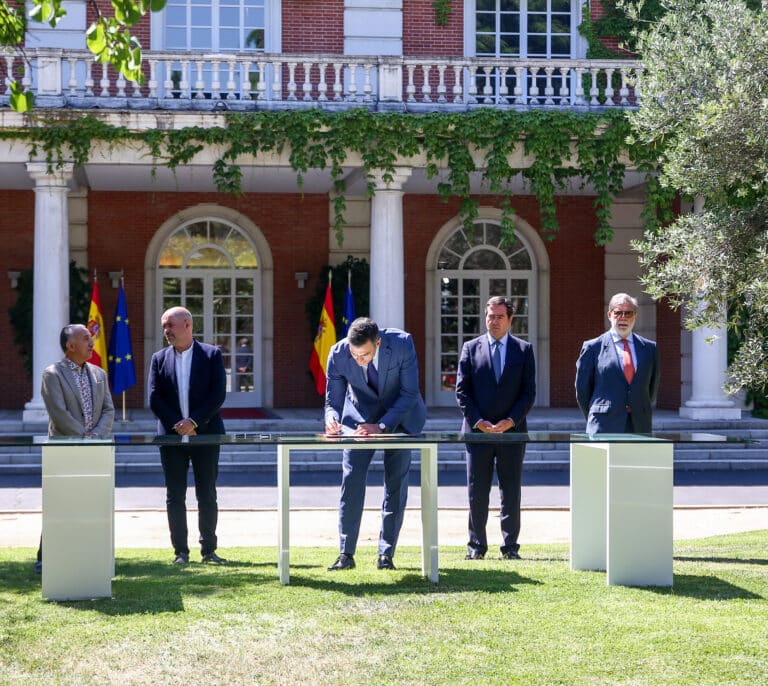 Sánchez: "Nuestro sistema público de pensiones es totalmente sostenible y lo estamos demostrando"