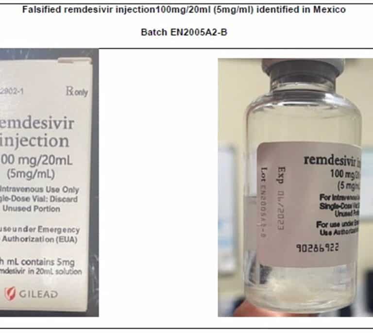 La OMS detecta Remdesivir falsificado y alerta de la vigilancia en el suministro de los medicamentos