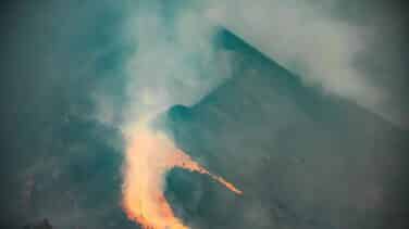 Se derrumba el flanco norte del volcán de La Palma