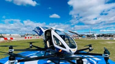 Un megadron, el nuevo vehículo aéreo de la Policía Nacional