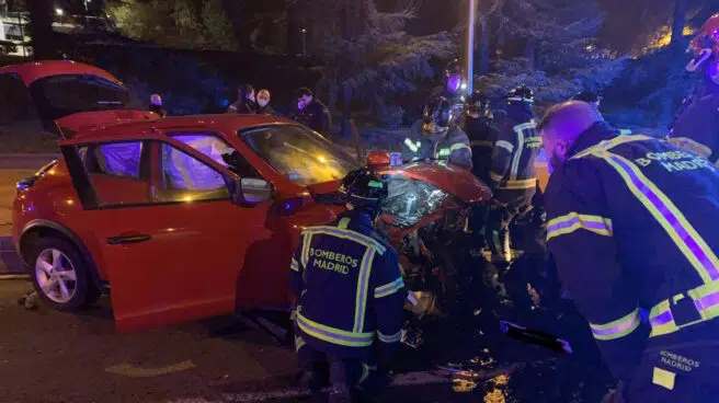 Al menos siete heridos en un accidente frontal con un vehículo kamikaze cerca de Moncloa