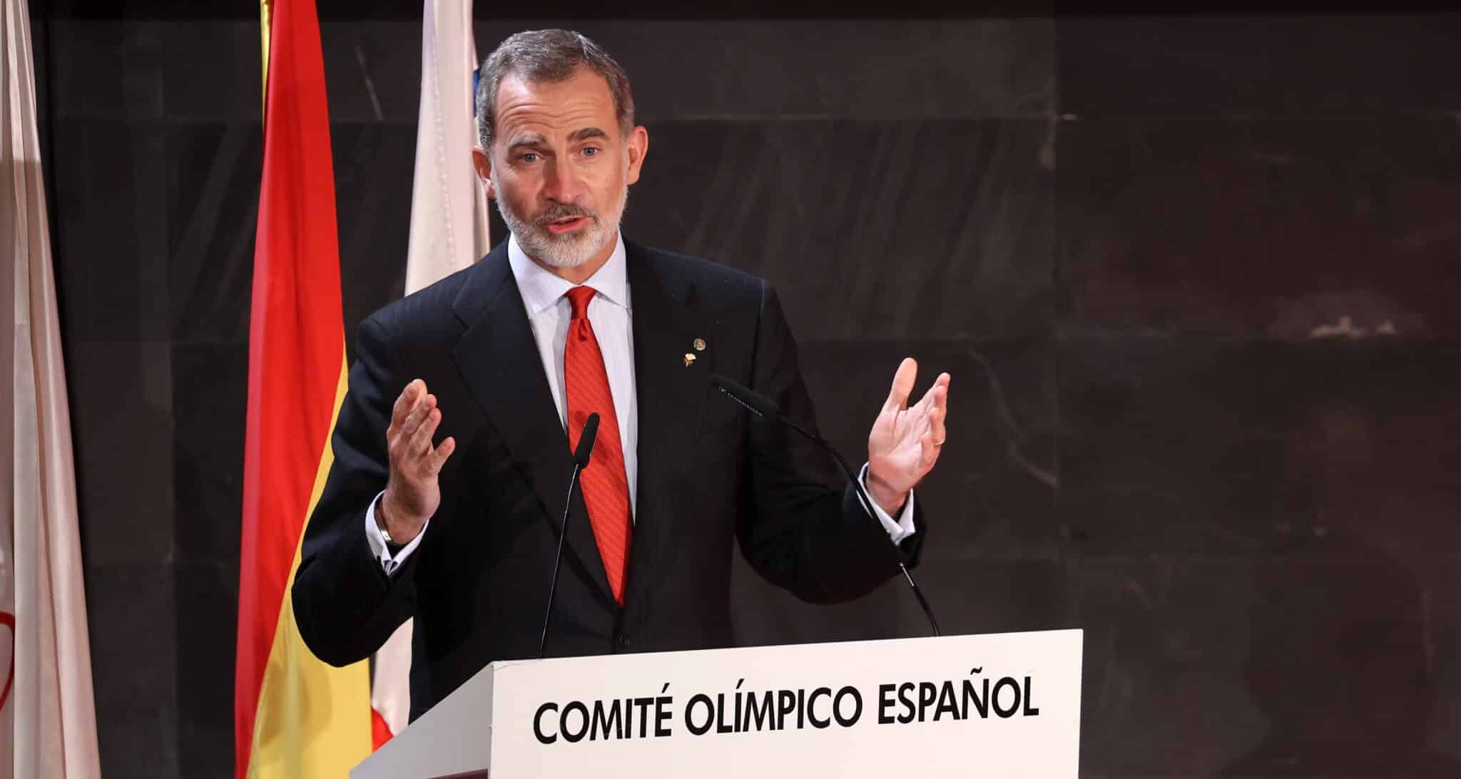 El rey Felipe VI, durante la XVI gala del Comité Olímpico Español (COE).